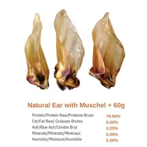 Sterling Petco - Natural Ear with Muschel + 60g