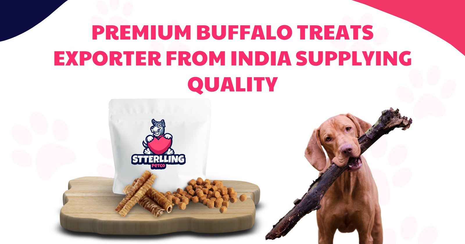 Premium Buffalo Treats exporter from India supplying quality