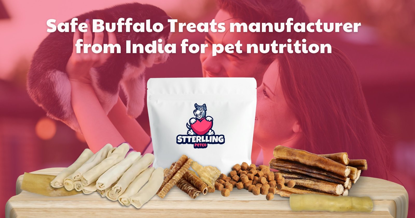 Safe Buffalo Treats manufacturer from India for pet nutrition