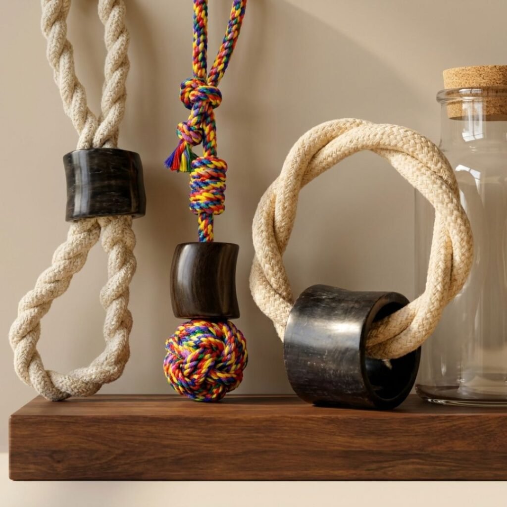 Stterlling Petco -Rope Toys with Horn Tuffy